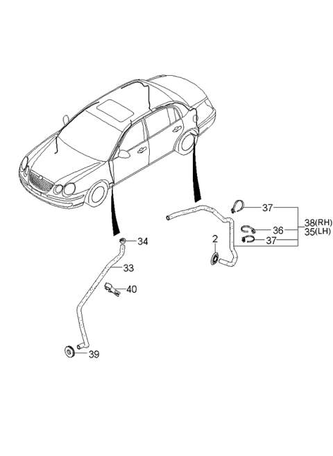 2006 Kia Amanti Sunroof Diagram 2