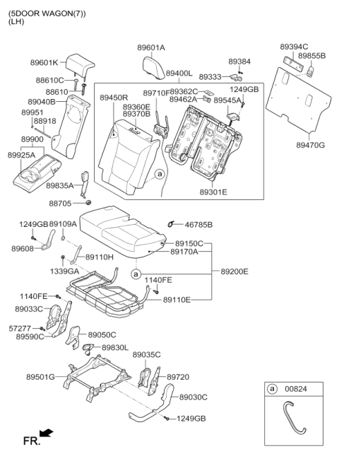 2009 Kia Sorento 2ND Seat Diagram 2