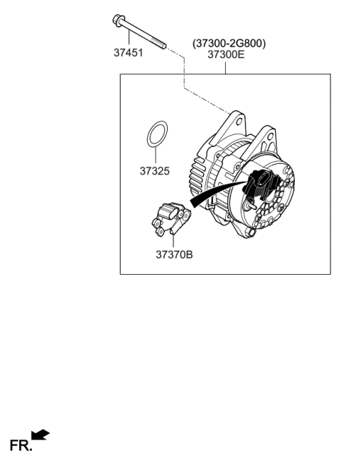 2011 Kia Sorento Alternator Diagram 3