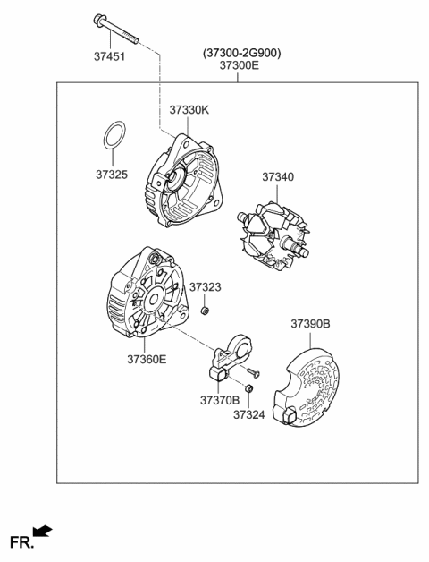 2009 Kia Sorento Alternator Diagram 4