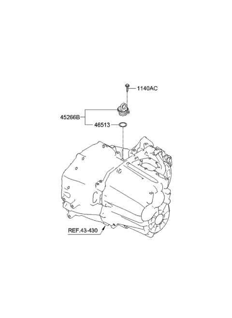 2012 Kia Sorento Speedometer Driven Gear-Manual Diagram