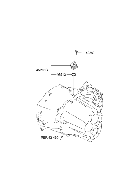 2011 Kia Sorento Speedometer Driven Gear-Manual Diagram