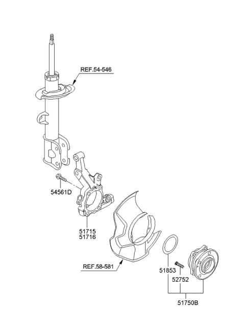 2009 Kia Sorento Front Axle Diagram