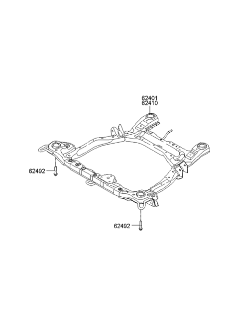 2011 Kia Sorento Bolt Diagram for 624922P000