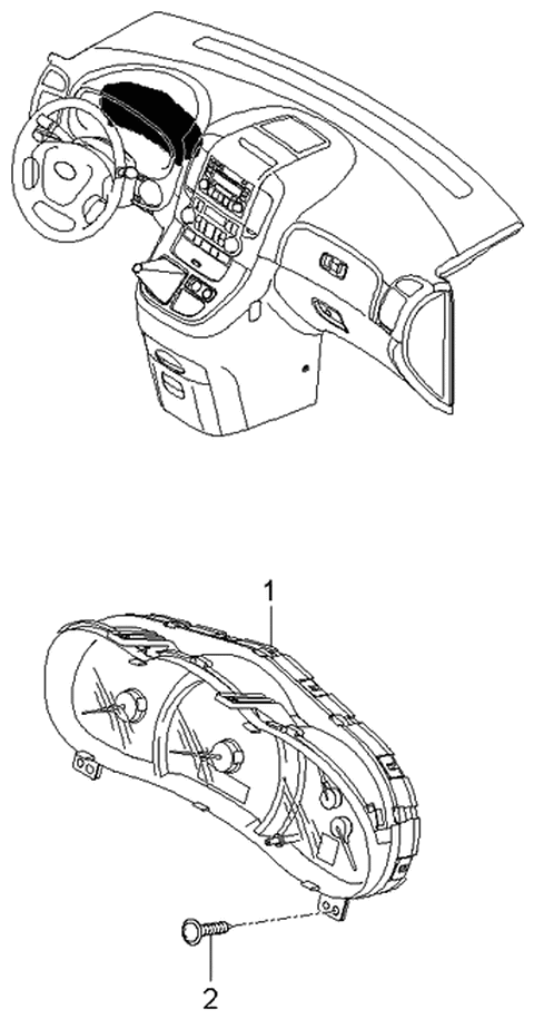 2006 Kia Sedona Instrument Cluster Diagram