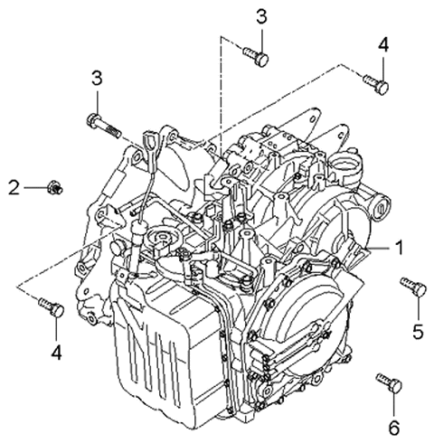 2006 Kia Sedona Bolt-Washer Assembly Diagram for 1196110603