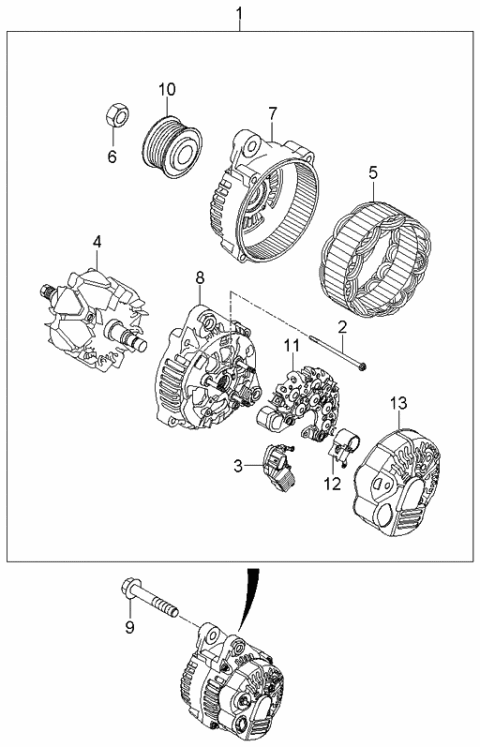 2006 Kia Sedona Alternator Diagram