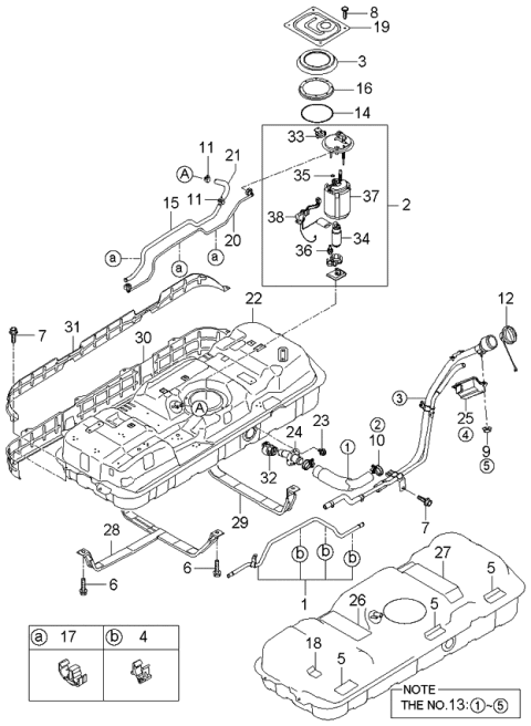 2006 Kia Sedona Tank-Fuel Diagram