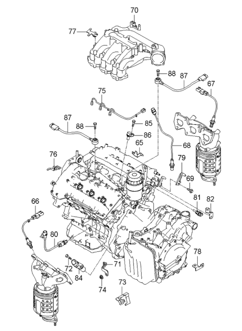 2006 Kia Sedona Cylinder Head & Cover Diagram 4