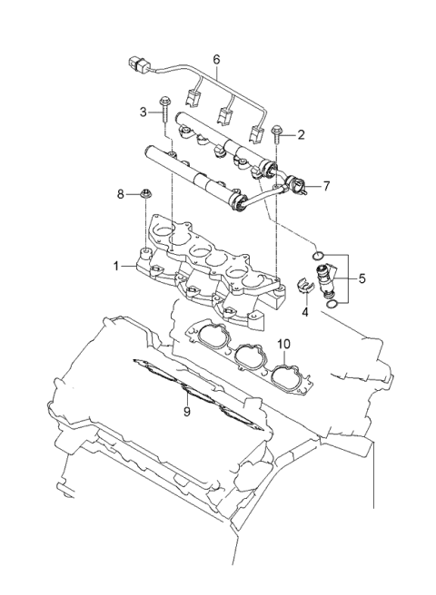 2006 Kia Sedona Intake Manifold Diagram