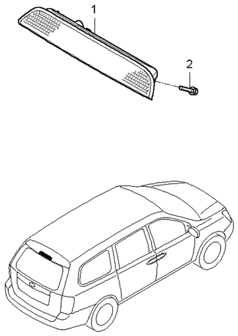 2006 Kia Sedona High Mounted Stop Lamp Diagram