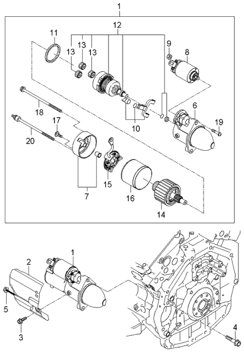 2006 Kia Sedona Starter Diagram