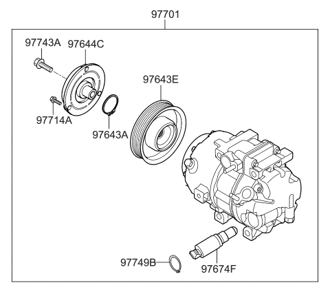 2018 Kia Sedona Air Condition System-Cooler Line Diagram 2