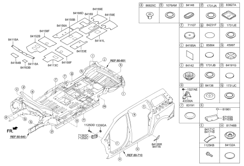 2018 Kia Sedona Isolation Pad & Plug Diagram 1