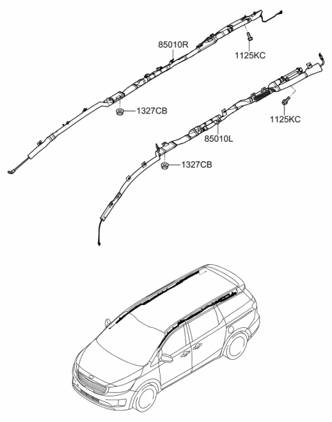 2018 Kia Sedona Air Bag System Diagram 2