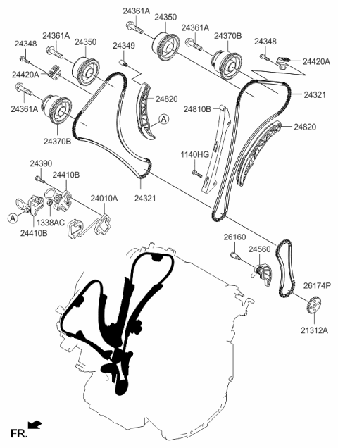 2017 Kia Sedona Camshaft & Valve Diagram 1