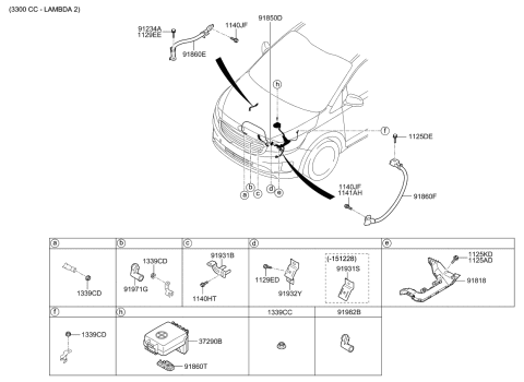 2017 Kia Sedona Bolt-Flange Diagram for 1141508207B