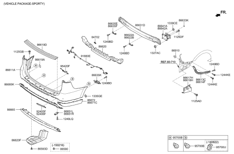 2015 Kia Sedona REFLECTOR/REFLEX Assembly Diagram for 92405A9200