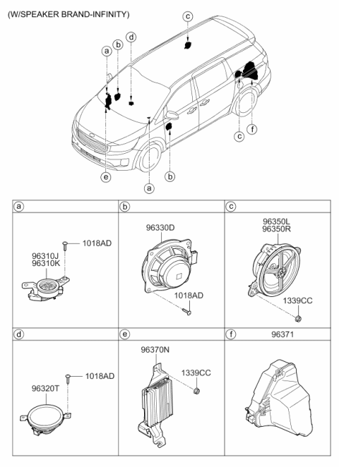 2017 Kia Sedona Speaker Diagram 2