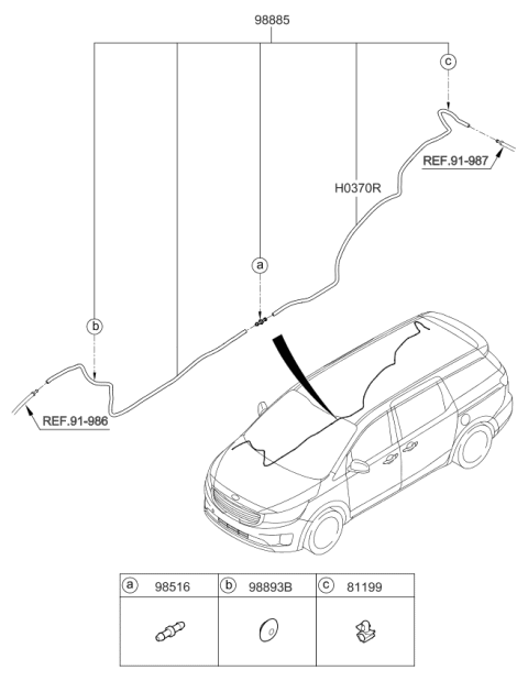 2018 Kia Sedona Wiring Harness-Floor Diagram 2