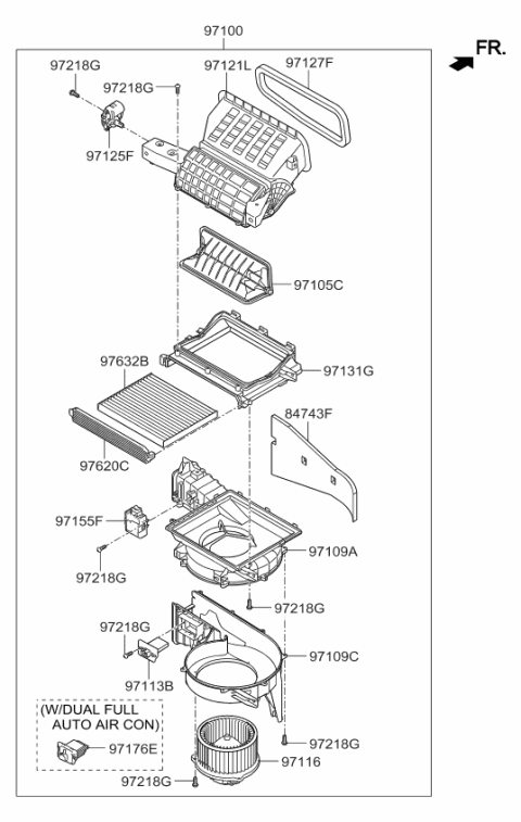 2018 Kia Sedona Heater System-Heater & Blower Diagram 2