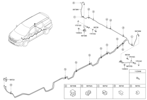 2020 Kia Sedona Brake Fluid Line Diagram 2