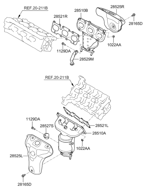 2019 Kia Sedona Exhaust Manifold Diagram