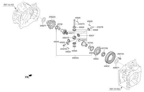 2019 Kia Sedona Transaxle Gear-Auto Diagram 2