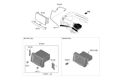 2020 Kia Sedona External Memory-Map Diagram for 96553A9504