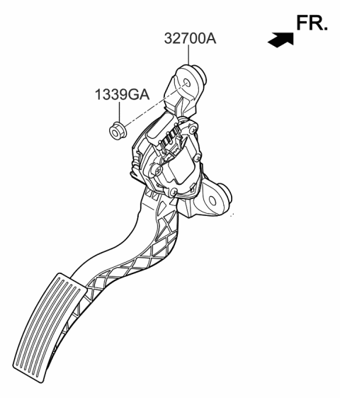 2019 Kia Sedona Accelerator Pedal Diagram