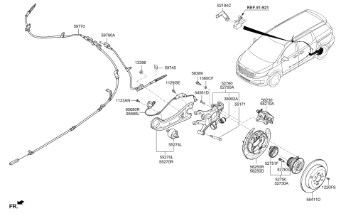 2019 Kia Sedona Rear Axle Diagram 1