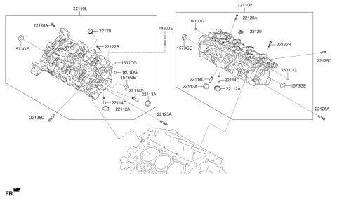 2019 Kia Sedona Cylinder Head Diagram 1