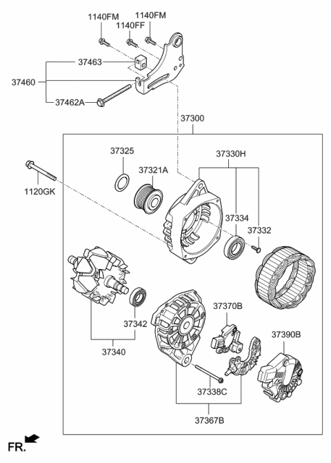 2014 Kia Soul Alternator Diagram 1