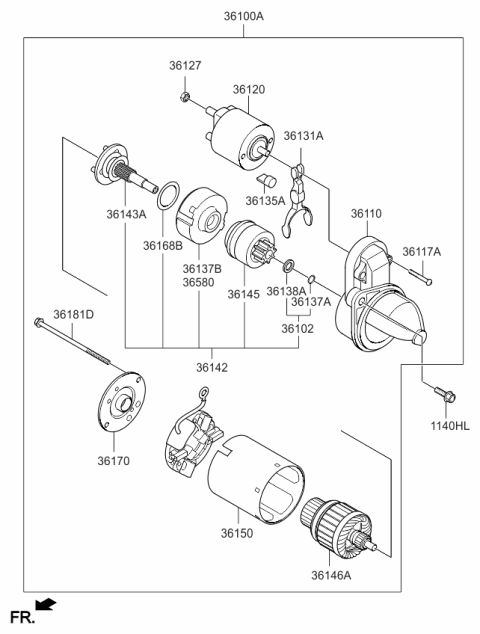 2015 Kia Soul Starter Diagram 2