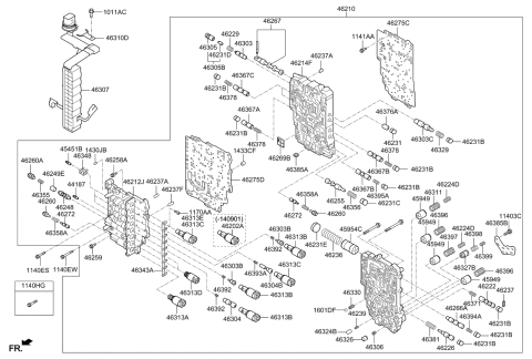 2016 Kia Soul Valve-Solenoid Diagram for 463133B075