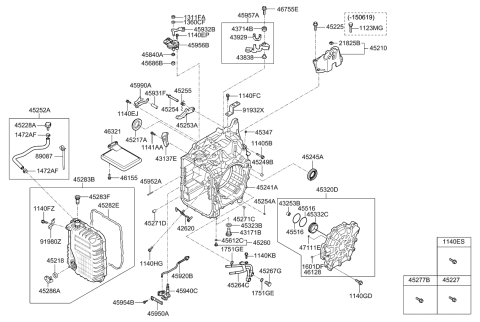 2016 Kia Soul Sensor Assembly-Speed Diagram for 4262026020