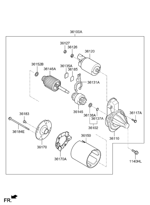 2014 Kia Soul Starter Diagram 1