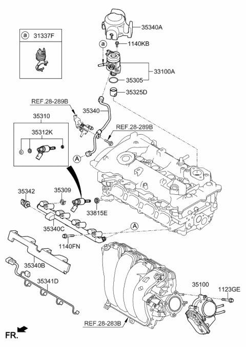 2015 Kia Soul Pump-High Pressure Diagram for 353202E110