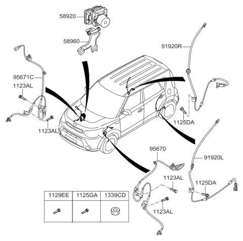 2015 Kia Soul Hydraulic Module Diagram