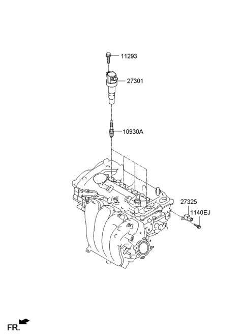 2015 Kia Soul Spark Plug & Cable Diagram 2