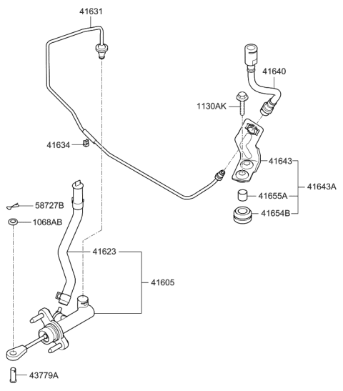 2016 Kia Soul Clutch Master Cylinder Diagram