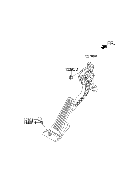 2014 Kia Soul Accelerator Pedal Diagram