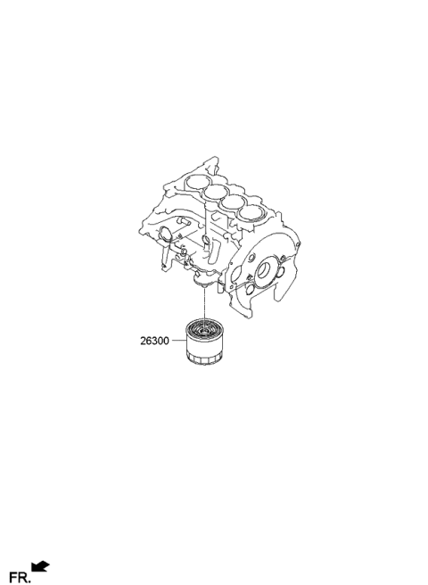 2016 Kia Soul Front Case & Oil Filter Diagram 2