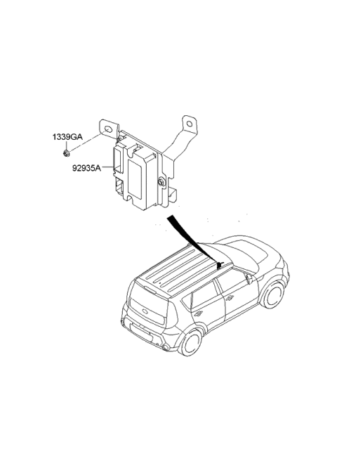 2014 Kia Soul Inverter Assembly Diagram for 9544926570