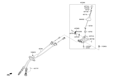 2015 Kia Soul Shift Lever Control Diagram 2