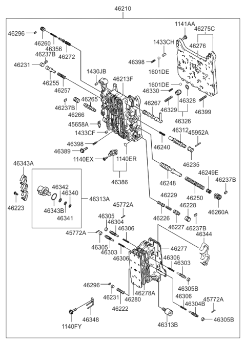 2011 Kia Rondo Transmission Valve Body Diagram 3