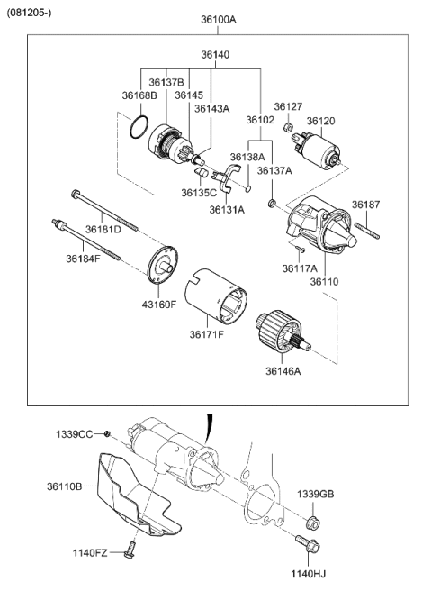 2007 Kia Rondo Starter Diagram 5