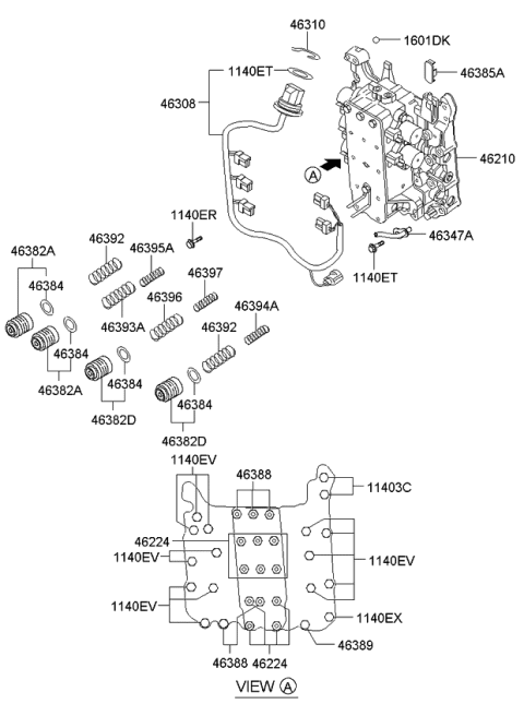 2006 Kia Rondo Harness Diagram for 463083A060