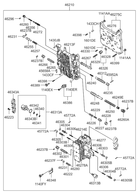 2010 Kia Rondo Transmission Valve Body Diagram 4