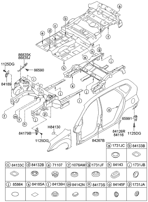 2010 Kia Rondo Covering-Floor Diagram 2